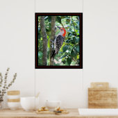 Woodpecker Poster (Keuken)