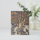 Woodpecker Tapestry Textile William Morris Briefkaart (Staand voorkant)