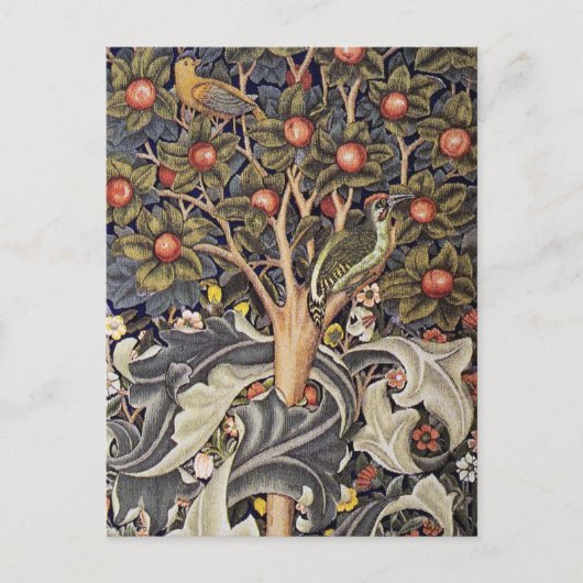 Woodpecker Tapestry Textile William Morris Briefkaart (Voorkant)