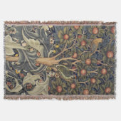 Woodpecker Tapestry - William Morris  Deken (Voorkant)