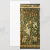 Woodpecker van William Morris,  textielkunst (Voorkant / Achterkant)