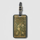 Woodpecker van William Morris,  textielkunst Bagagelabel (Voorkant (verticaal))