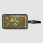 Woodpecker van William Morris,  textielkunst Bagagelabel (Voorkant (horizontaal))