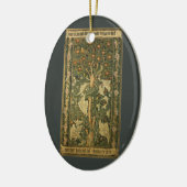 Woodpecker van William Morris,  textielkunst Keramisch Ornament (Links)