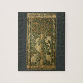 Woodpecker van William Morris, textielkunst Legpuzzel (Verticaal)