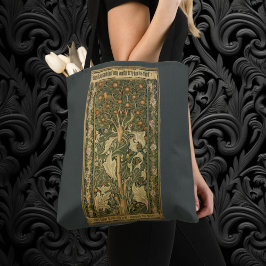 Woodpecker van William Morris,  textielkunst Tote Bag