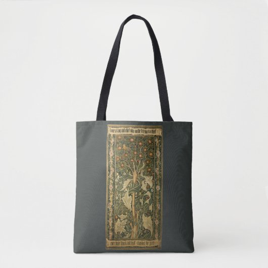 Woodpecker van William Morris,  textielkunst Tote Bag (Voorkant)