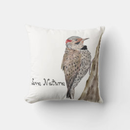 Woodpecker waterverf Sierkussen