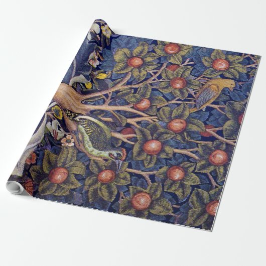 Woodpecker, William Morris Cadeaupapier (Uitgerold)