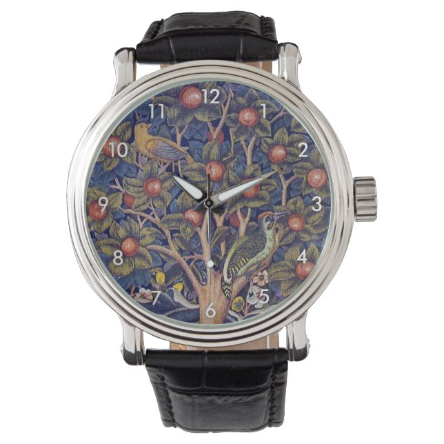 Woodpecker, William Morris Horloge (Voorkant)