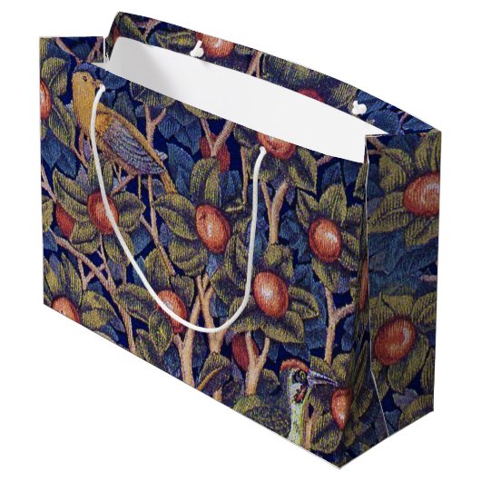 Woodpecker, William Morris Large Gift Bag Groot Cadeauzakje (Achterkant Gekanteld)