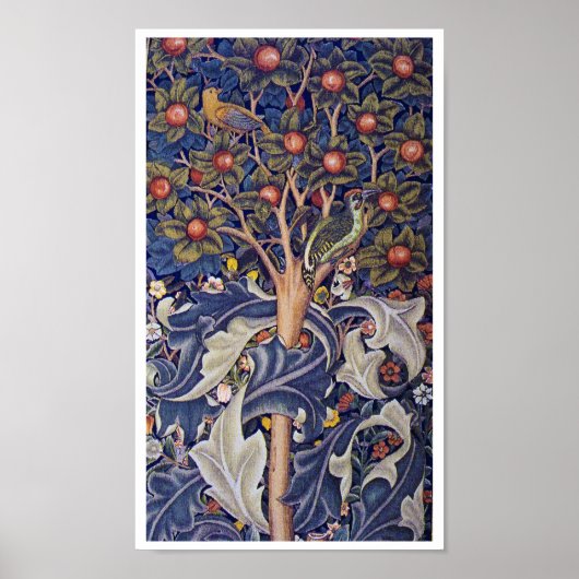 Woodpecker, William Morris Poster (Voorkant)