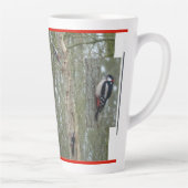 Woodpeckers Collage Latte Mok (Rechts)