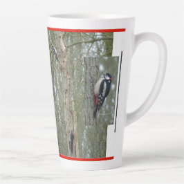 Woodpeckers Collage Latte Mok