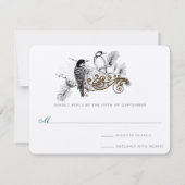 Woodpeckers  Tortelduifjes Wedding RSVP (Achterkant)