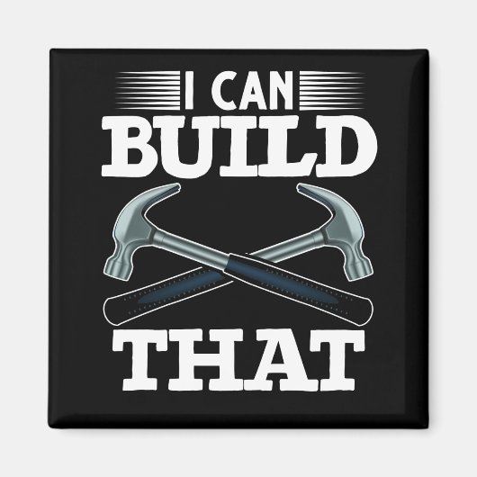 Woodper Vader Handyman Carpenter Humor Magneet (Voorkant)