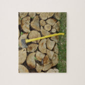 Woodpile en Ax Puzzle Legpuzzel (Verticaal)