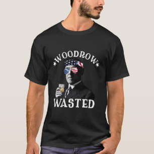 Woodrow Drink President, gebrand T-shirt