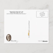 Woodrow Wilson - 28ste President van de VS Briefkaart (Achterkant)