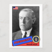Woodrow Wilson Baseball Card Briefkaart (Voorkant)