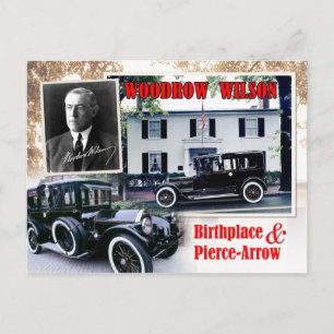 Woodrow Wilson Birthplace & Pierce-Arrow Limousine Briefkaart