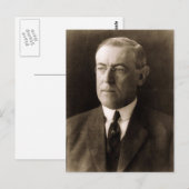 Woodrow Wilson Briefkaart (Voorkant / Achterkant)