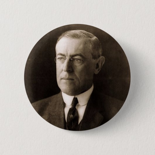 Woodrow Wilson Ronde Button 5,7 Cm (Voorkant)