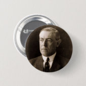Woodrow Wilson Ronde Button 5,7 Cm (Voorkant /achterkant)