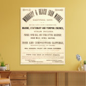 Woodruff en Beach Iron Works Canvas Afdruk (Insitu (Woonkamer))