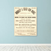 Woodruff en Beach Iron Works Canvas Afdruk (Insitu (Houten vloer))