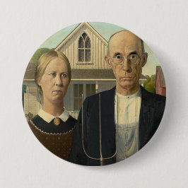 Wood's American Gothic Ronde Button 7,6 Cm