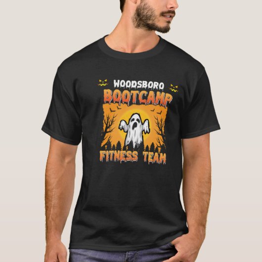 Woodsboro Bootcamp Halloween Fitness Team T-shirt (Voorkant)