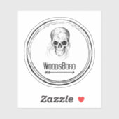 Woodsboro Movie Club Scary Skull Halloween Sticker (Vel)
