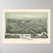 Woodsfield, OH Panoramic Map - 1899 Poster (Voorkant)