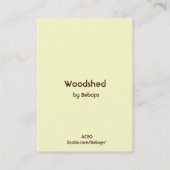 Woodshed ATC Visitekaartje (Achterkant)