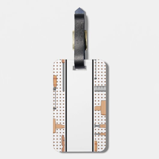 Woodshop Bagagelabel (Achterkant verticaal)