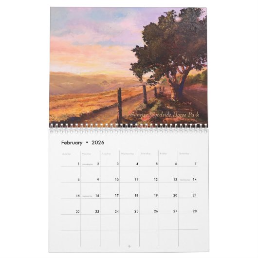 Woodside  2026 Calendar Kalender (Feb 2026)