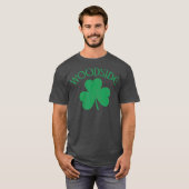 Woodside Queens NY Irish Shamrock Distress T-shirt (Voorkant volledig)