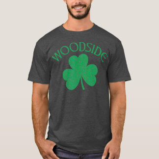 Woodside Queens NY Irish Shamrock Distress T-shirt