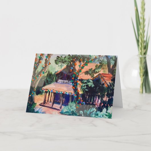 Woodside Store Vakantie wenskaart Bedankkaart (Voorkant)