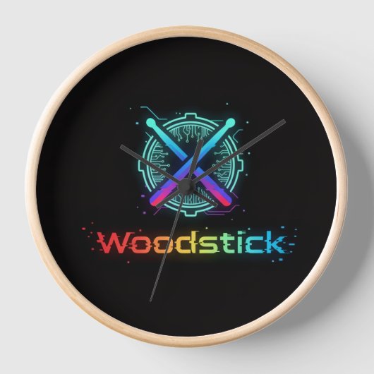 woodstick clock (Voorkant)