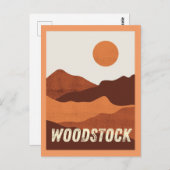 Woodstock, Briefkaart Vermont Mountains (Voorkant / Achterkant)