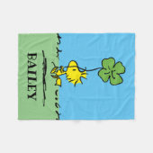 Woodstock Carry Shamrock Fleece Deken (Voorkant (Horizontaal))