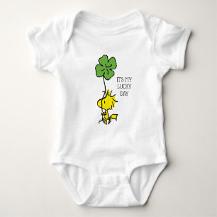 Woodstock Carry Shamrock Romper