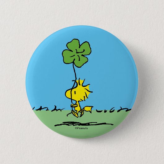 Woodstock Carry Shamrock Ronde Button 5,7 Cm (Voorkant)