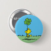 Woodstock Carry Shamrock Ronde Button 5,7 Cm (Voorkant /achterkant)