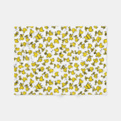 Woodstock Classic Design Pattern Fleece Deken (Voorkant (Horizontaal))