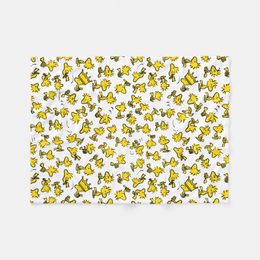 Woodstock Classic Design Pattern Fleece Deken (Voorkant (Horizontaal))