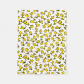 Woodstock Classic Design Pattern Fleece Deken (Voorkant)