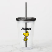 Woodstock Classic Design Pattern | Jouw namen toev Acryl Drinkbeker (Voorkant)